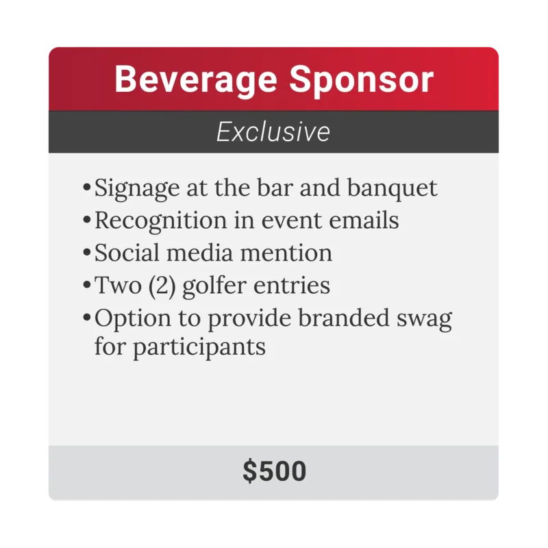 Beverage Cart Sponsor